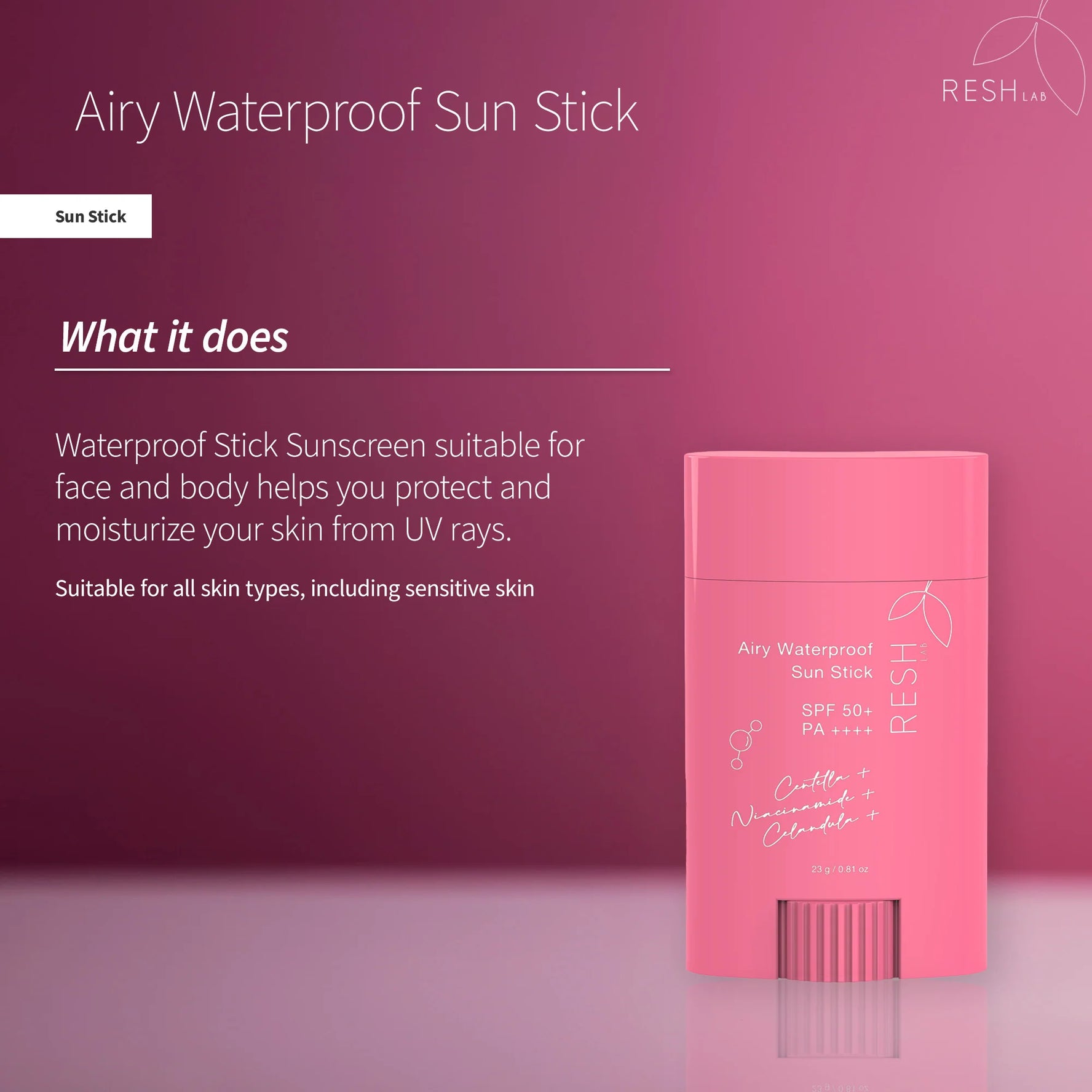 Airy Waterproof Sun Stick SPF50+ PA++++